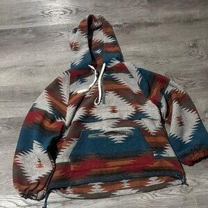 Women’s Multicolor Patterned Hoodie